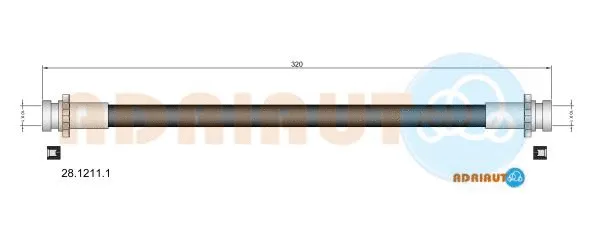 Flexible de frein ADRIAUTO 28.1211.1