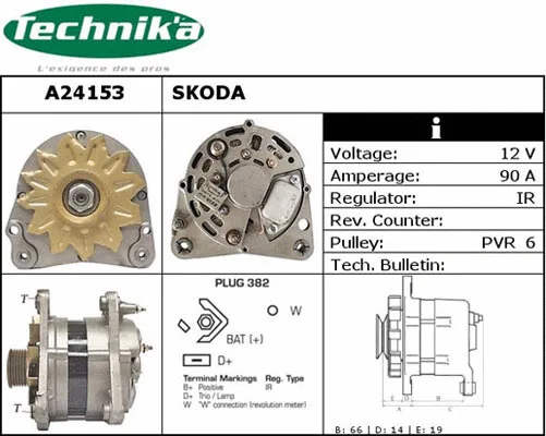 Alternateur Technika A24153
