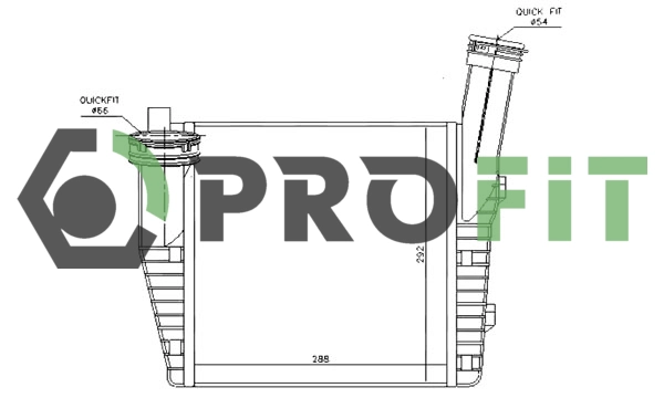 Refroidisseur d'air de suralimentation PROFIT 1780-0003