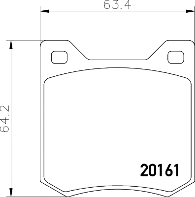 Kit de plaquettes de frein, frein à disque MINTEX MGB550