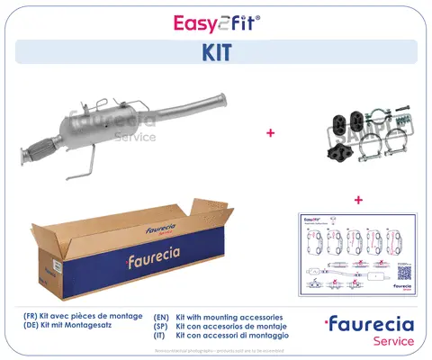 Filtre à particules / à suie, échappement Faurecia FS56098F