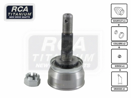Jeu de joints, arbre de transmission RCA FRANCE NI120
