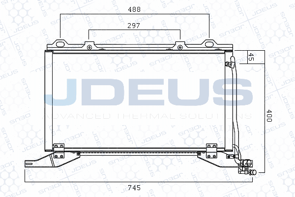 Condenseur, climatisation JDEUS M-7170910