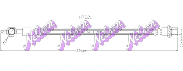 Flexible de frein KAWE H7221
