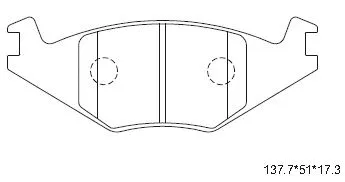 Kit de plaquettes de frein, frein à disque ASIMCO KD7790