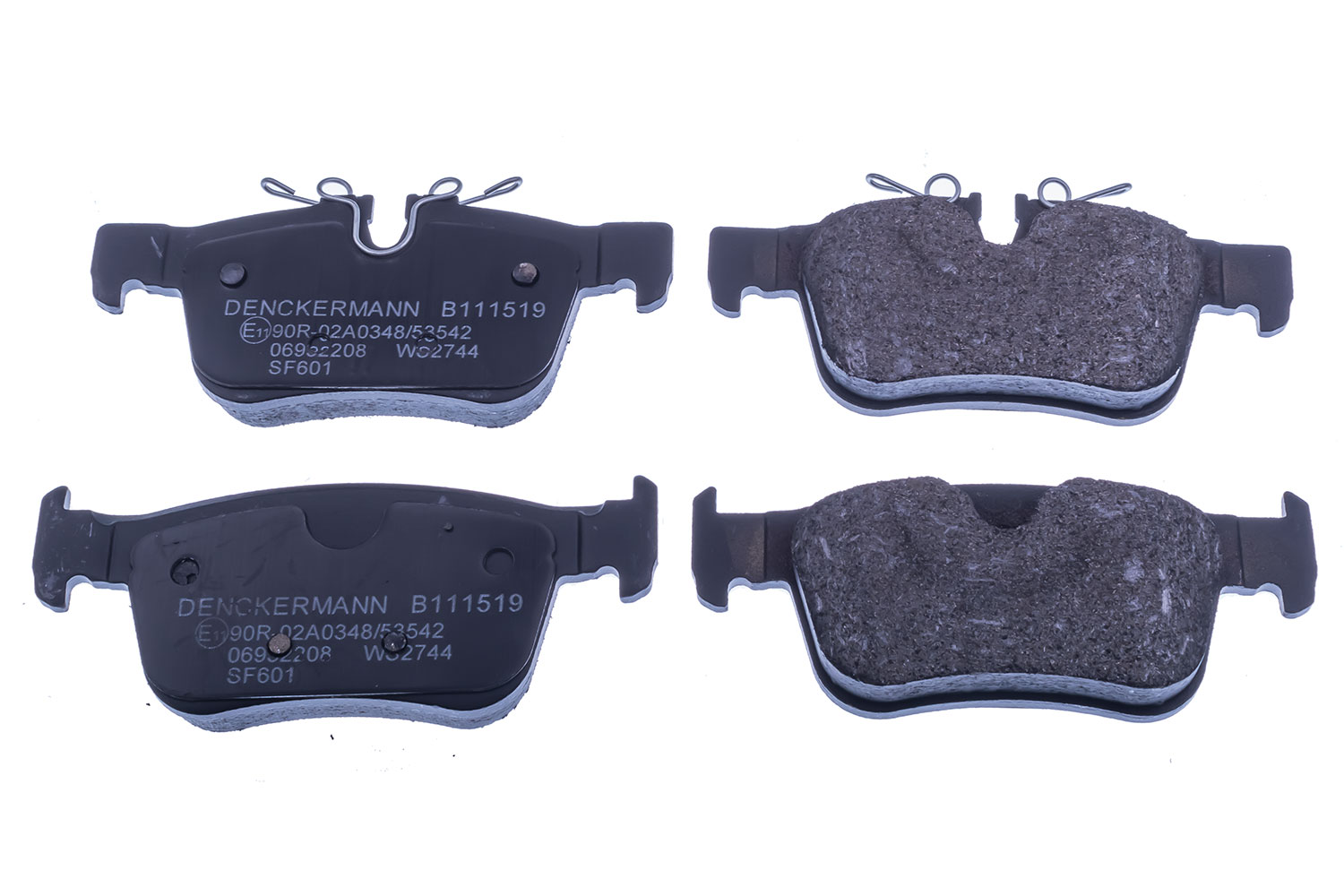 Kit de plaquettes de frein, frein à disque DENCKERMANN B111519