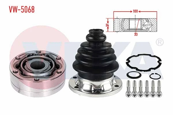 Jeu de joints, arbre de transmission VEKA VW-5068