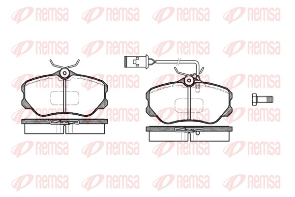 Kit de plaquettes de frein, frein à disque REMSA 0303.12