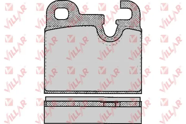 Kit de plaquettes de frein, frein à disque VILLAR 626.0203