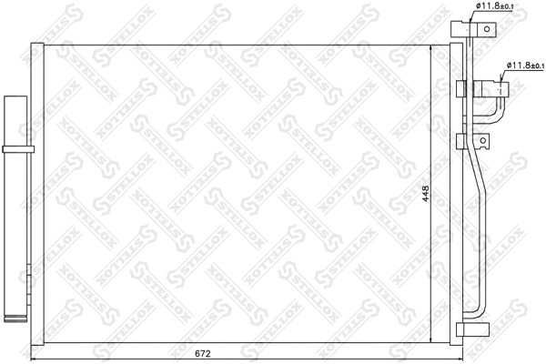 Condenseur, climatisation STELLOX 10-45380-SX