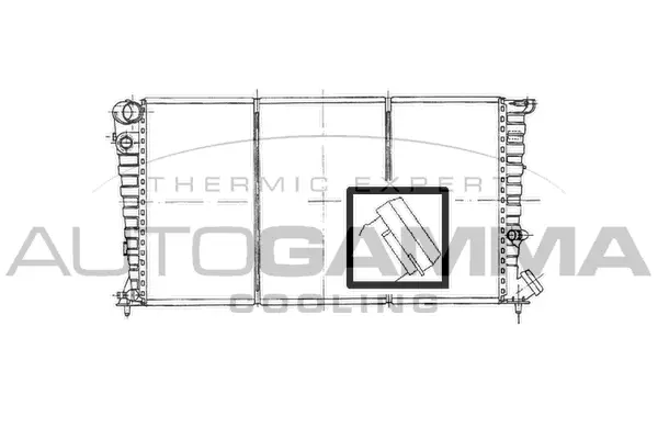 Radiateur, refroidissement du moteur AUTOGAMMA 100160