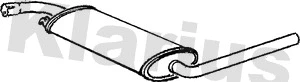 Silencieux central KLARIUS 230597