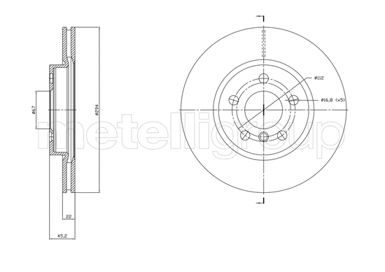 Disque de frein CIFAM 800-1772C