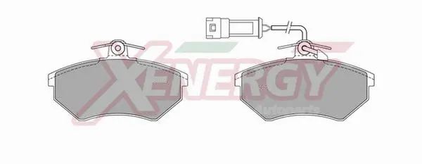 Kit de plaquettes de frein, frein à disque AP XENERGY X40154