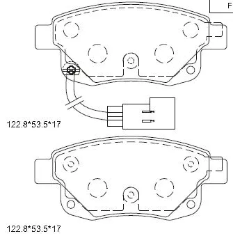 Kit de plaquettes de frein, frein à disque ASIMCO KD6602