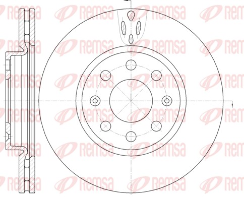 Disque de frein REMSA 6981.10