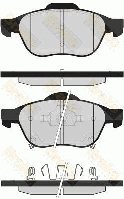 Kit de plaquettes de frein, frein à disque Brake ENGINEERING PA1612