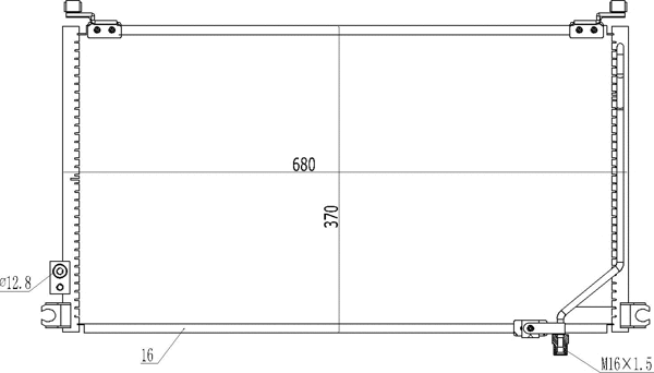 Condenseur, climatisation HART 614 522
