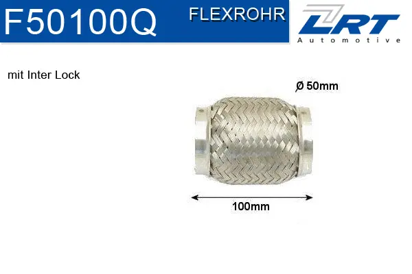 Tuyau flexible, échappement LRT F50100Q