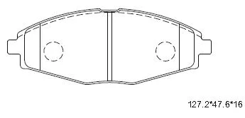 Kit de plaquettes de frein, frein à disque ASIMCO KD0701