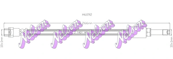 Flexible de frein KAWE H6092