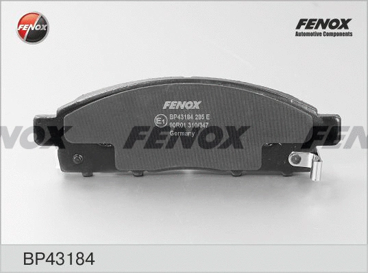 Kit de plaquettes de frein, frein à disque FENOX BP43184
