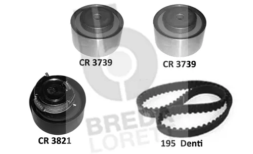 Kit de courroie crantée BREDA LORETT KCD0783