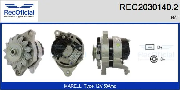 Alternateur RECOFICIAL REC2030140.2