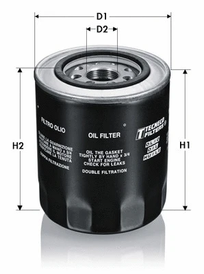Filtre à huile TECNECO FILTERS OL1001T