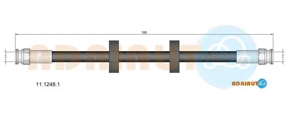Flexible de frein ADRIAUTO 11.1248.1