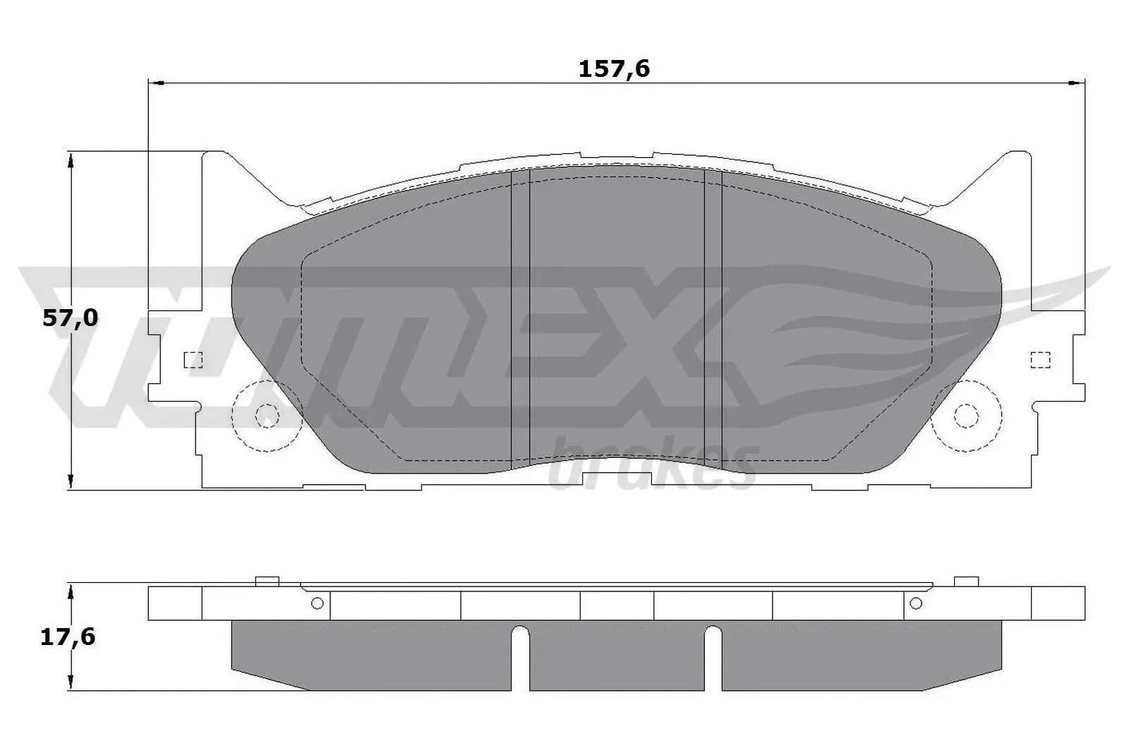 Kit de plaquettes de frein, frein à disque TOMEX Brakes TX 17-59