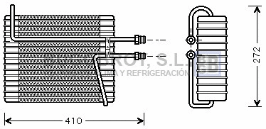Évaporateur climatisation BUGOBROT 70-VOV103