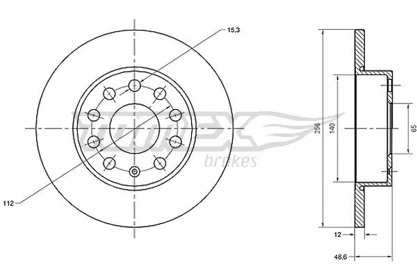 Disque de frein TOMEX Brakes TX 70-79