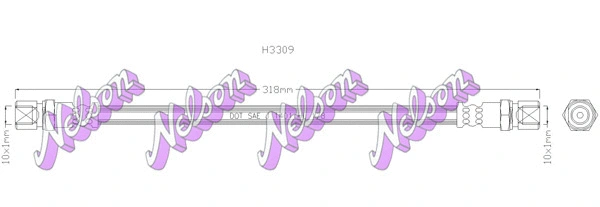 Flexible de frein KAWE H3309