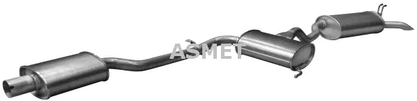 Silencieux arrière ASMET 16.036