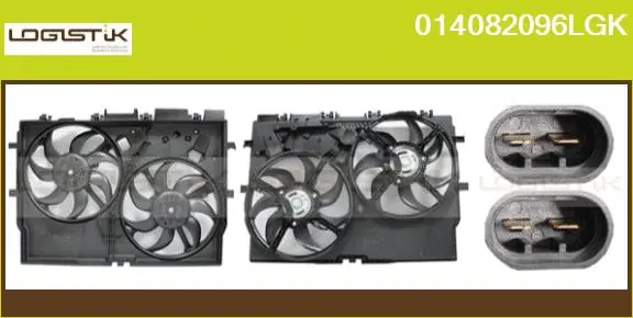 Moteur électrique, ventilateur pour radiateurs LGK 014082096LGK