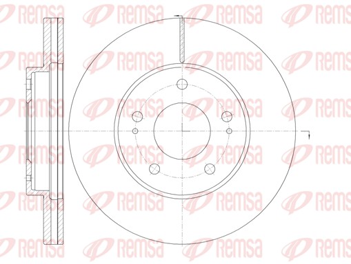 Disque de frein REMSA 61130.10