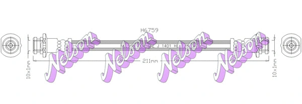 Flexible de frein KAWE H6759