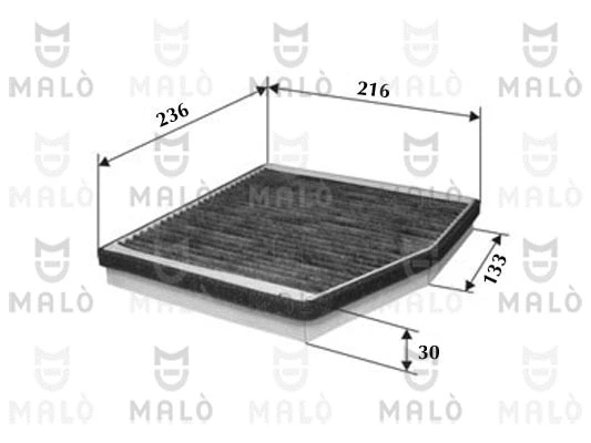 Filtre, air de l'habitacle AKRON-MALÒ 1530642