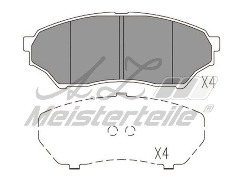 Kit de plaquettes de frein, frein à disque A.Z. Meisterteile AZMT-44-022-1592
