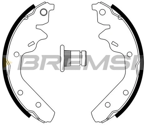 Jeu de mâchoires de frein BREMSI GF4519