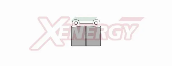 Kit de plaquettes de frein, frein à disque AP XENERGY X40006