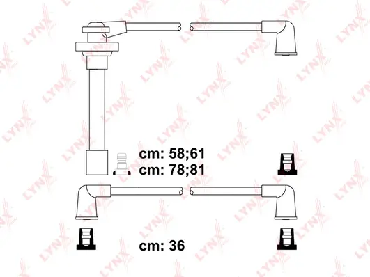 Kit de câbles d'allumage LYNXAUTO SPC5728