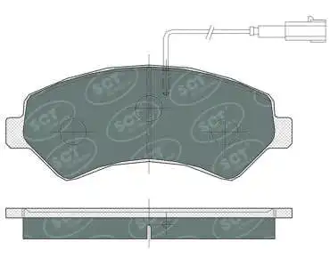 Kit de plaquettes de frein, frein à disque SCT - MANNOL SP 387 PR