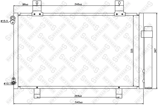 Condenseur, climatisation STELLOX 10-45567-SX