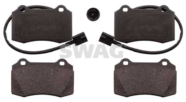 Kit de plaquettes de frein, frein à disque SWAG 74 11 6010