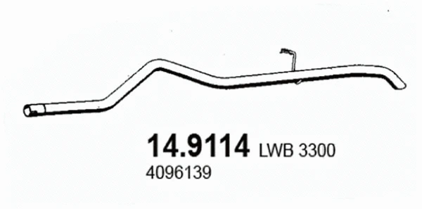 Tuyau d'échappement ASSO 14.9114