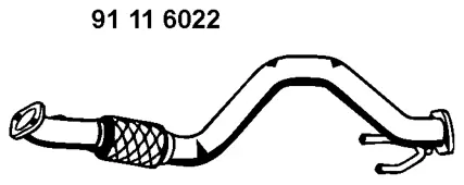 Tuyau d'échappement EBERSPÄCHER 91 11 6022