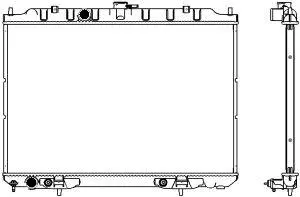 Radiateur, refroidissement du moteur SAKURA Automotive 3341-1034