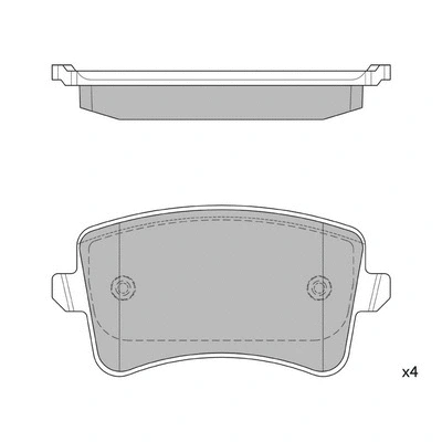 Kit de plaquettes de frein, frein à disque HAGEN GP2146